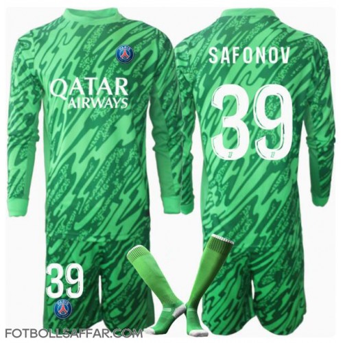 Paris Saint-Germain Matvei Safonov #39 Målvakt Hemmadräkt Barn 2024-25 Långärmad (+ Korta byxor)
